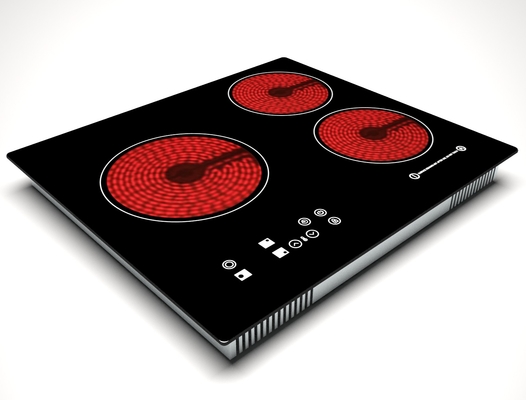 High quality and cheap Power 6200W Three zone ceramic cooker  Can be used to BBQ